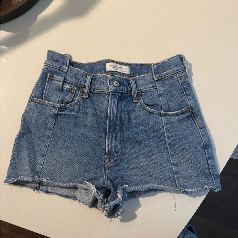 Denim Blue A&F Women's Shorts